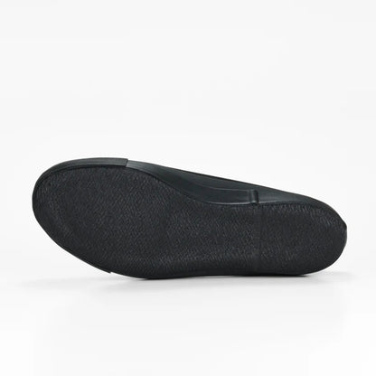 SLIT MULE - BLACK MONO