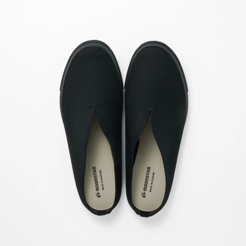 SLIT MULE - BLACK MONO